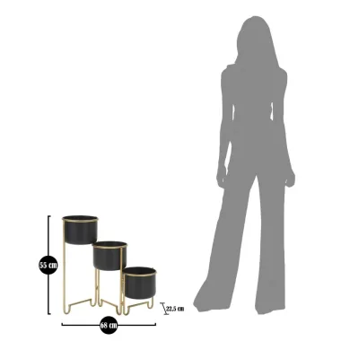 P/VASI 3 GOLDY 68x22,5x55 cm